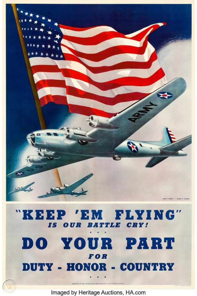 US Army Air Forces propaganda poster