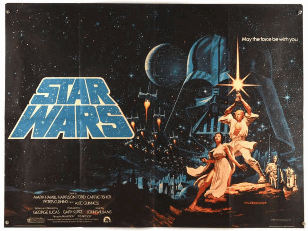 This pre-award Star Wars Poster was a big hit at a recent auction at Ewbank's