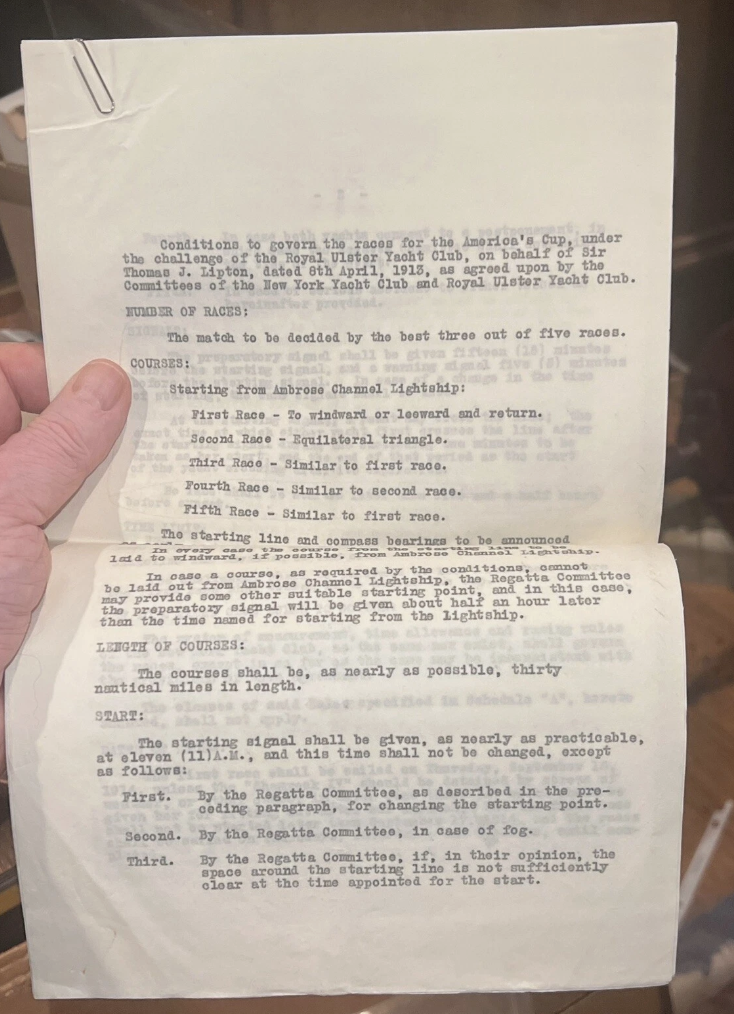 There was a lot of back-and-forth on the rules for this challenge, which ultimately was postponed over concerns about World War I and other issues.